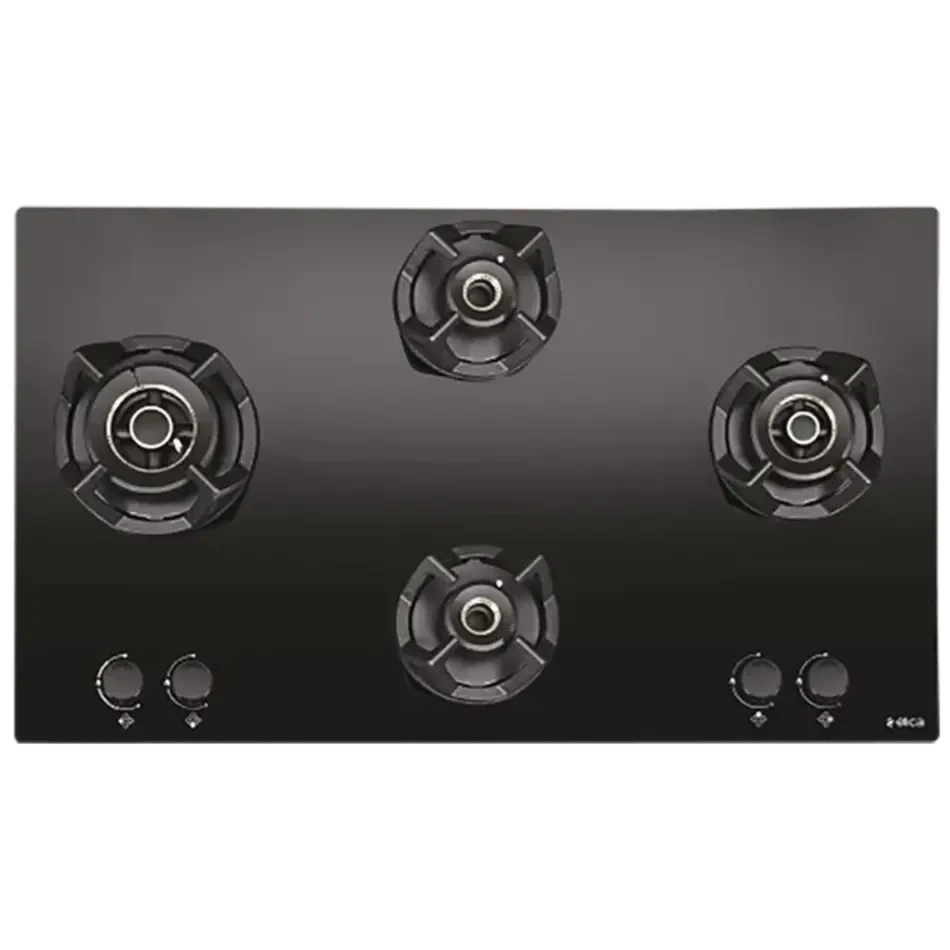 Elica CLASSIC FLEXI AB MFC 4B 91 MT Built-in Hob (4 Burner, Auto Ignition, Black Glass Finish, 91 cm)