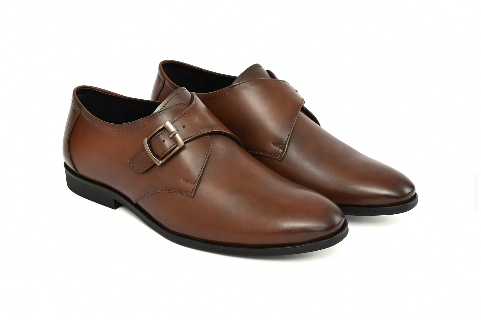 Monk Strap Split Leather Formal Shoe