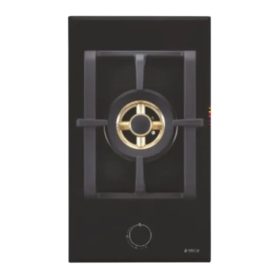 Elica Built PRO FB MFC 1B 30 FFD Built-in Hob (1 Brass Burner, Black Glass Finish)