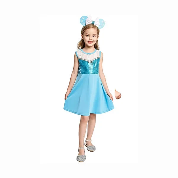 PAMABA Toddler Teen Girl Summer Princess Cosplay Dresses Baby Girl Clothes