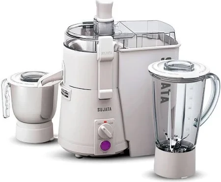Sujata Powermatic Plus Juicer Mixer Grinder|900 Watts Double Ball Bearing Motor|22000 RPM|Non-Stop 90 Mins