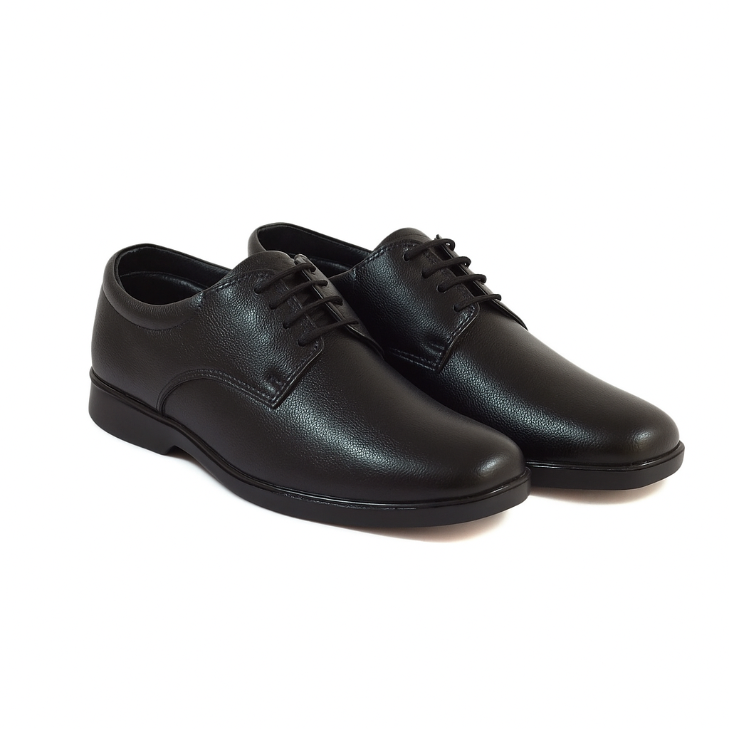 WROC Formal Derby Milled Leather Shoes for Men (Code: 715)
